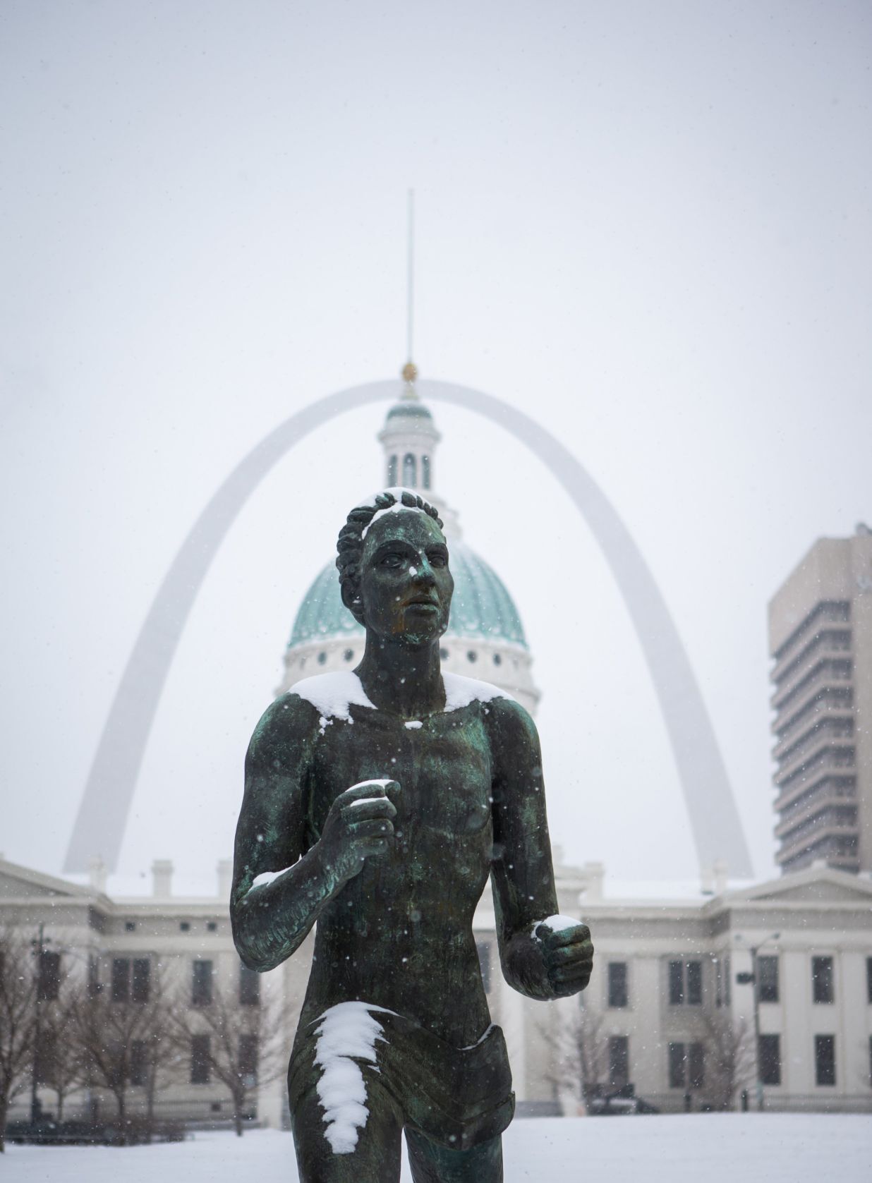 Cold and snow in St. Louis